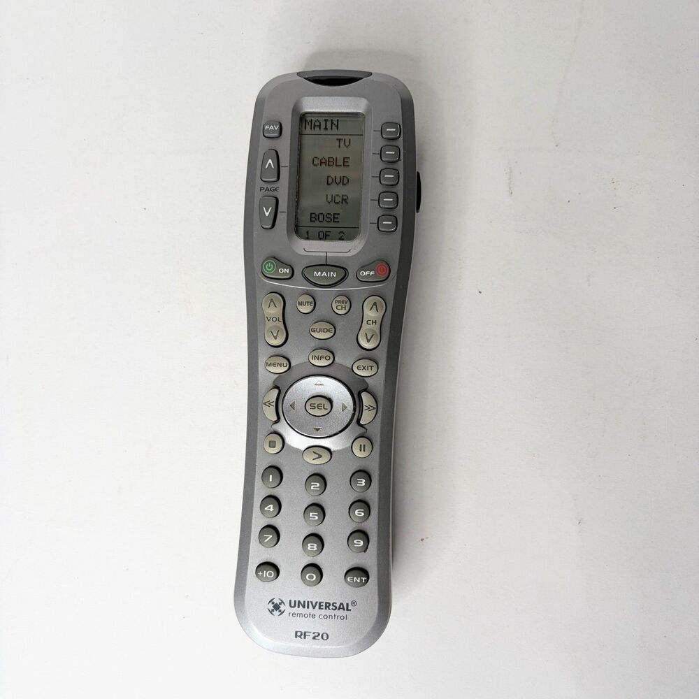 Universal Remote Control RF20 LCD Screen Working